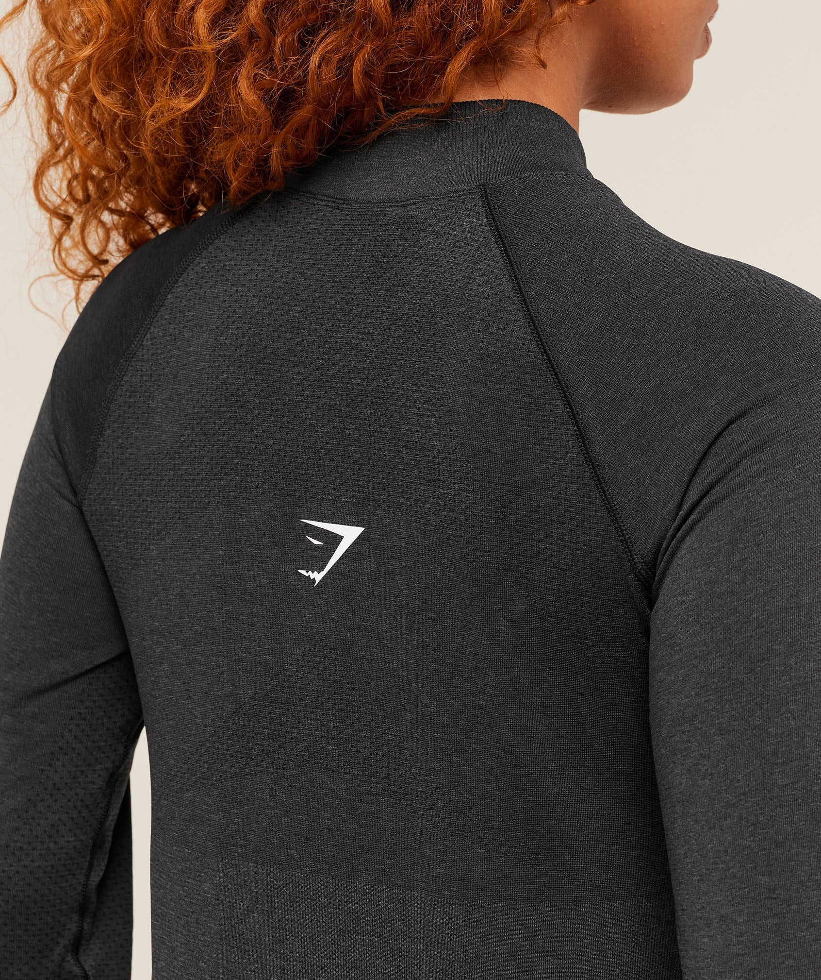 Gymshark Vital Long Line Top - Black Marl