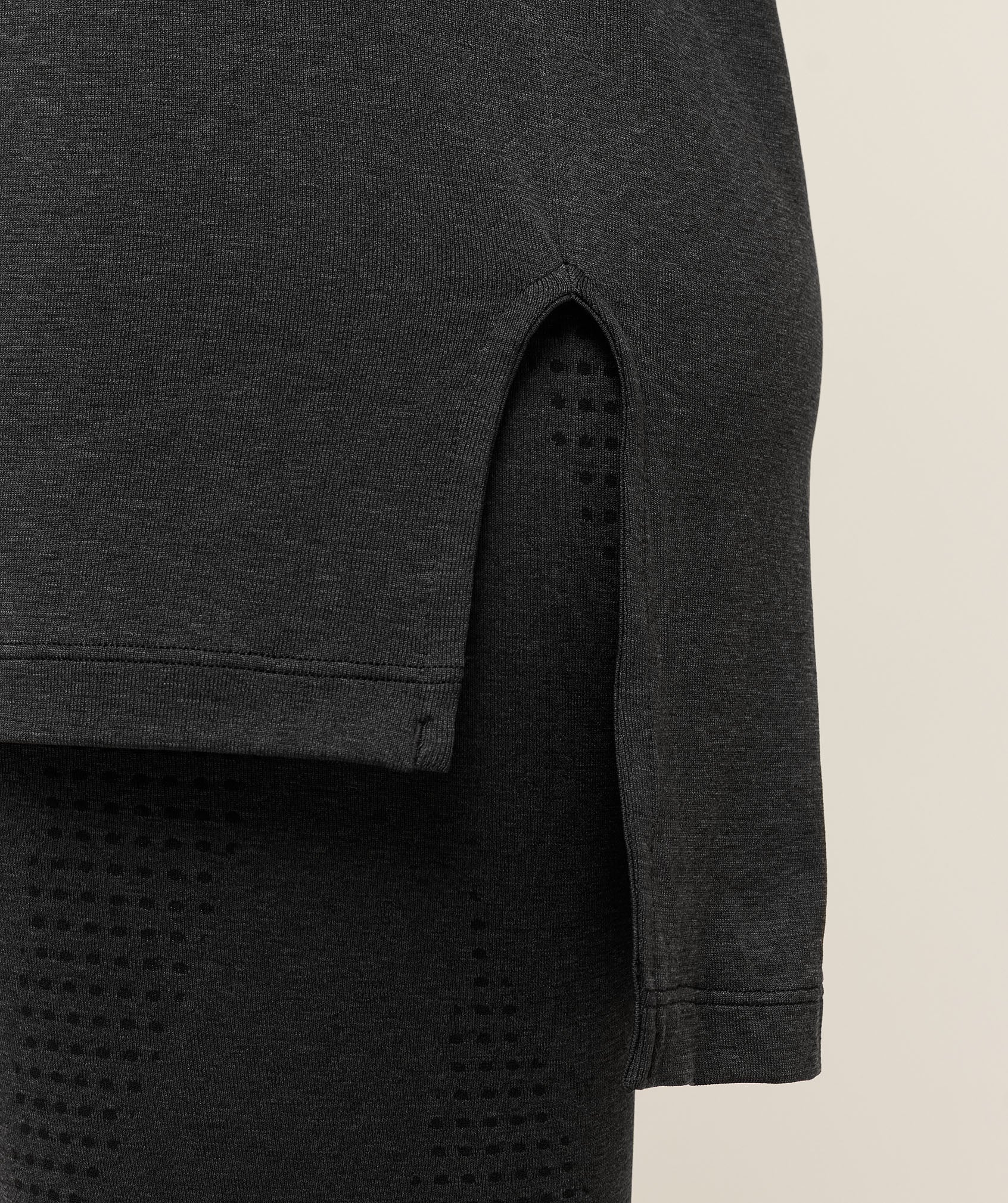 Gymshark Vital Long Line Top - Black Marl