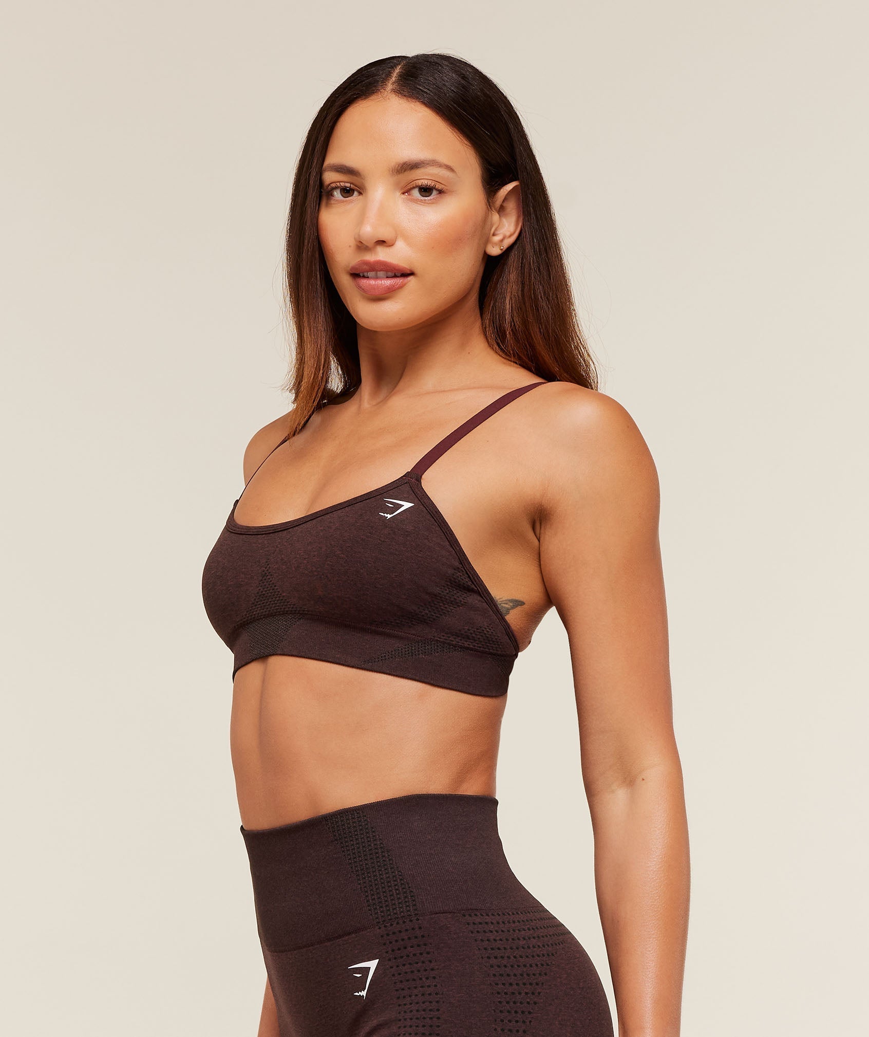 Gymshark Vital Sports Bra - Rich Maroon/Marl