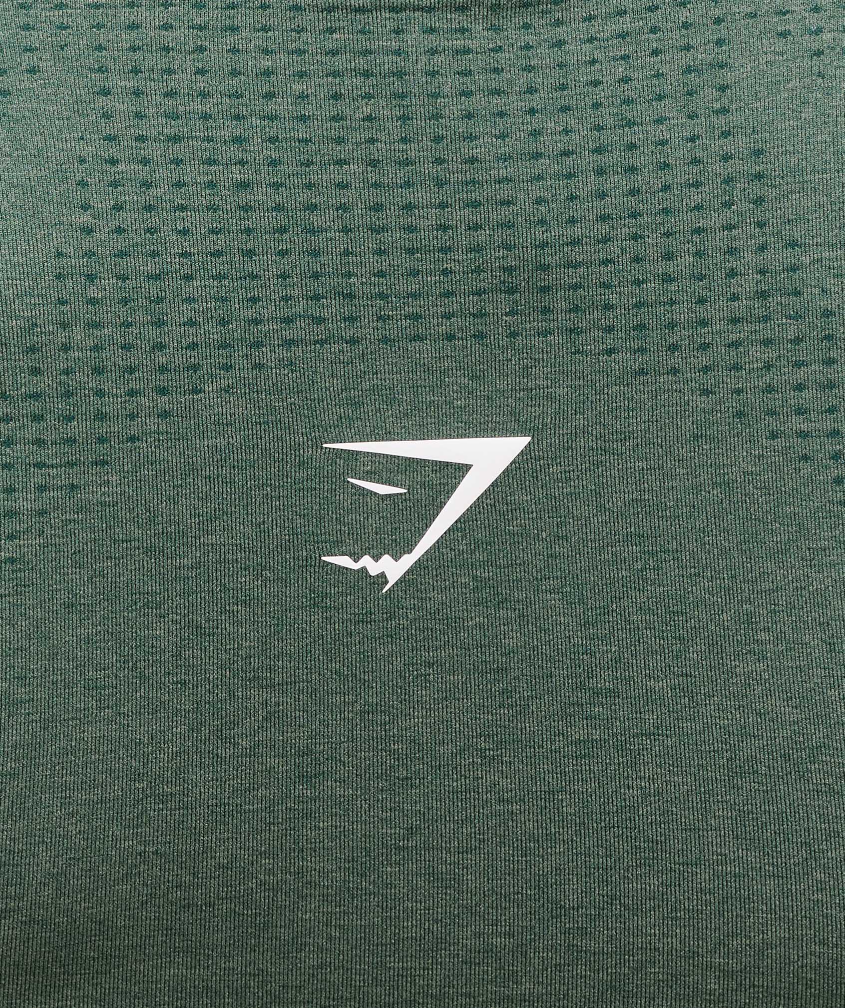 Gymshark Vital Scoop Neck Top - Obsidian Green Marl