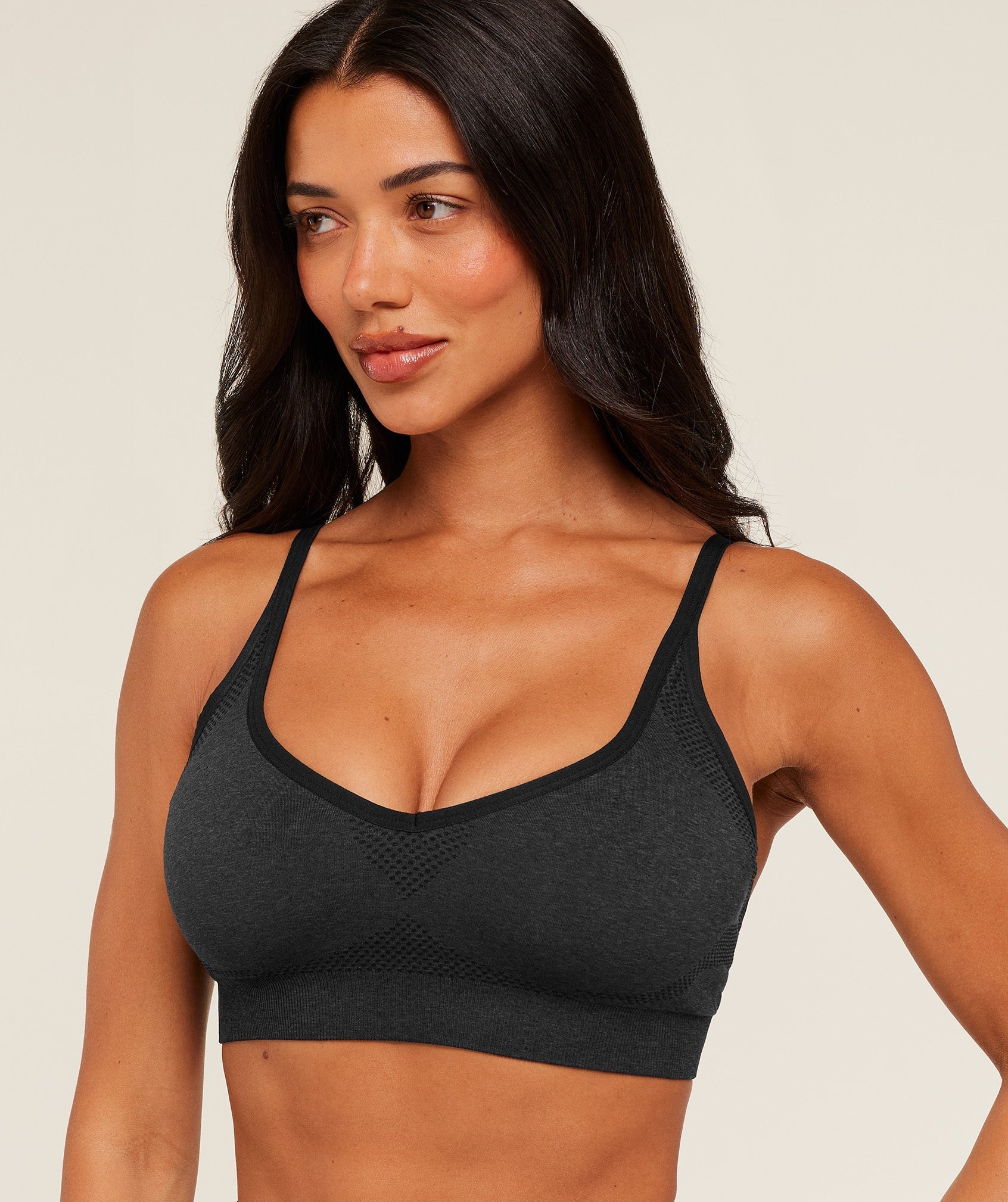 Gymshark Vital Sports Bra - Black Marl