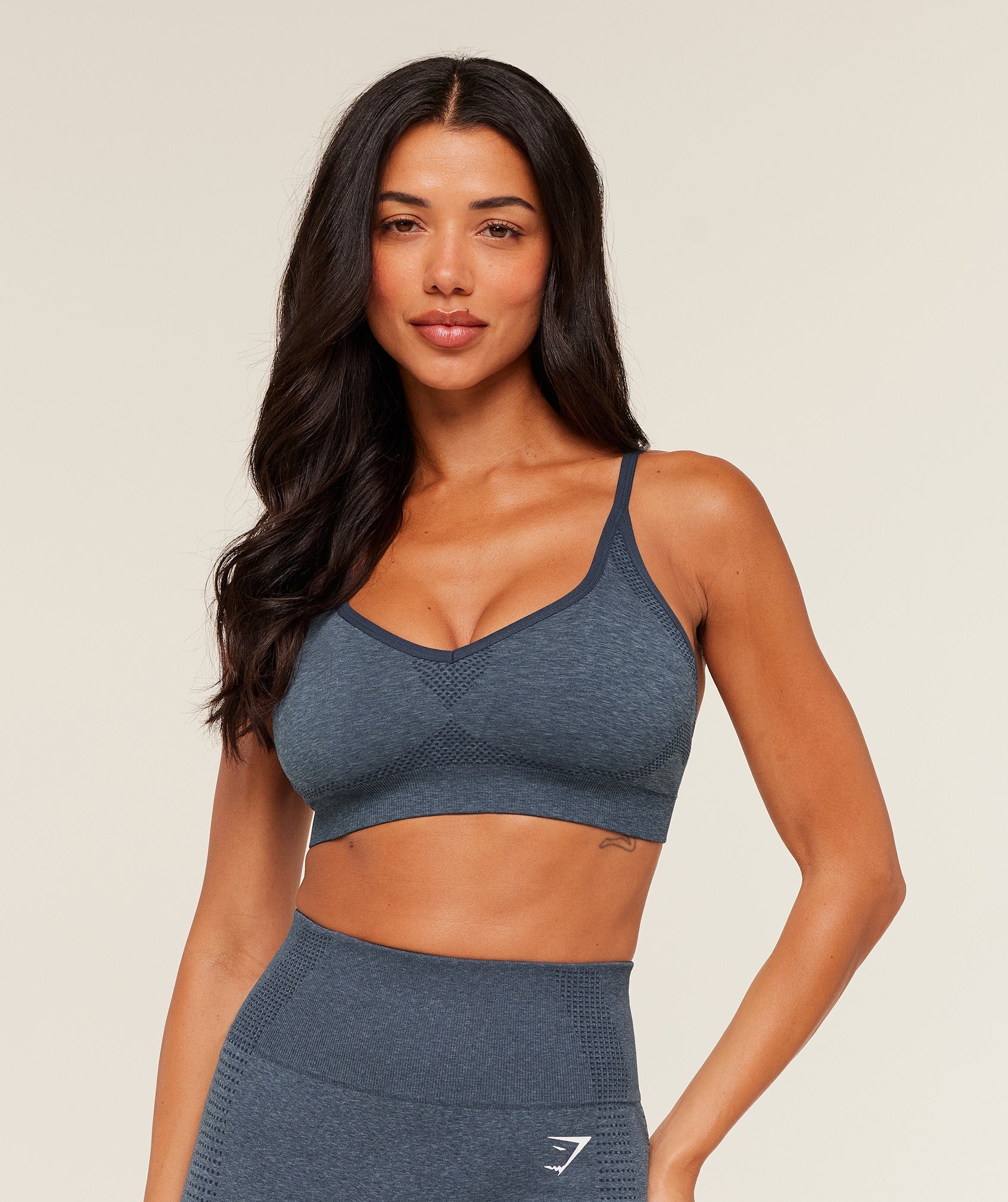 Gymshark Vital Sports Bra - GS Stealth Blue/ Marl