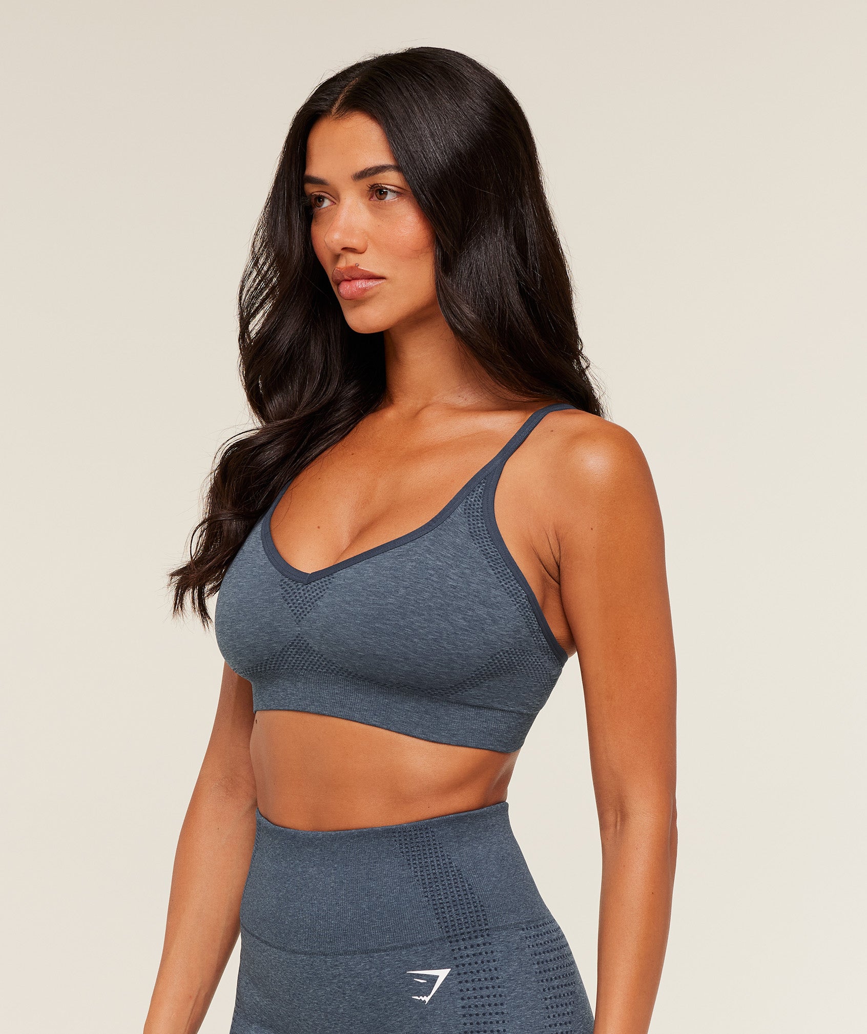Gymshark Vital Sports Bra - GS Stealth Blue/ Marl