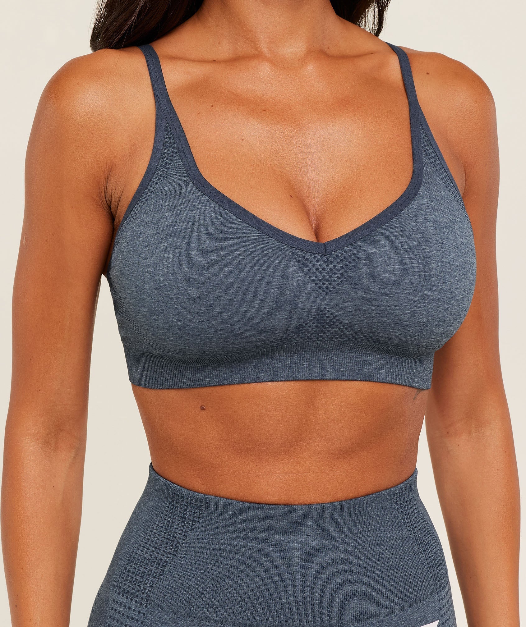 Gymshark Vital Sports Bra - GS Stealth Blue/ Marl