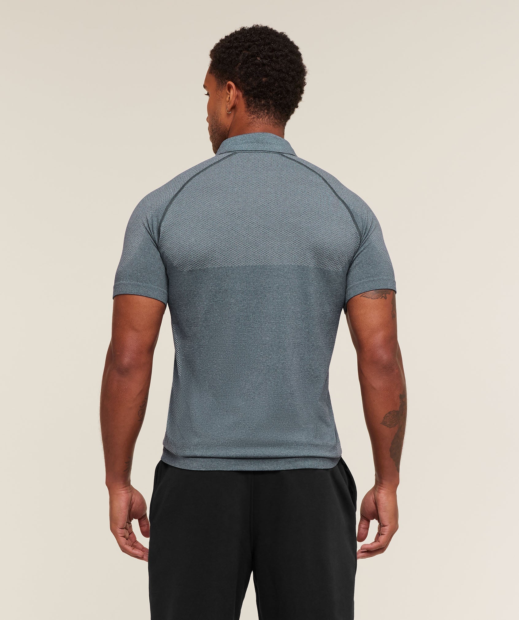 Gymshark Vital Polo - Iron Blue/Smoke Blue
