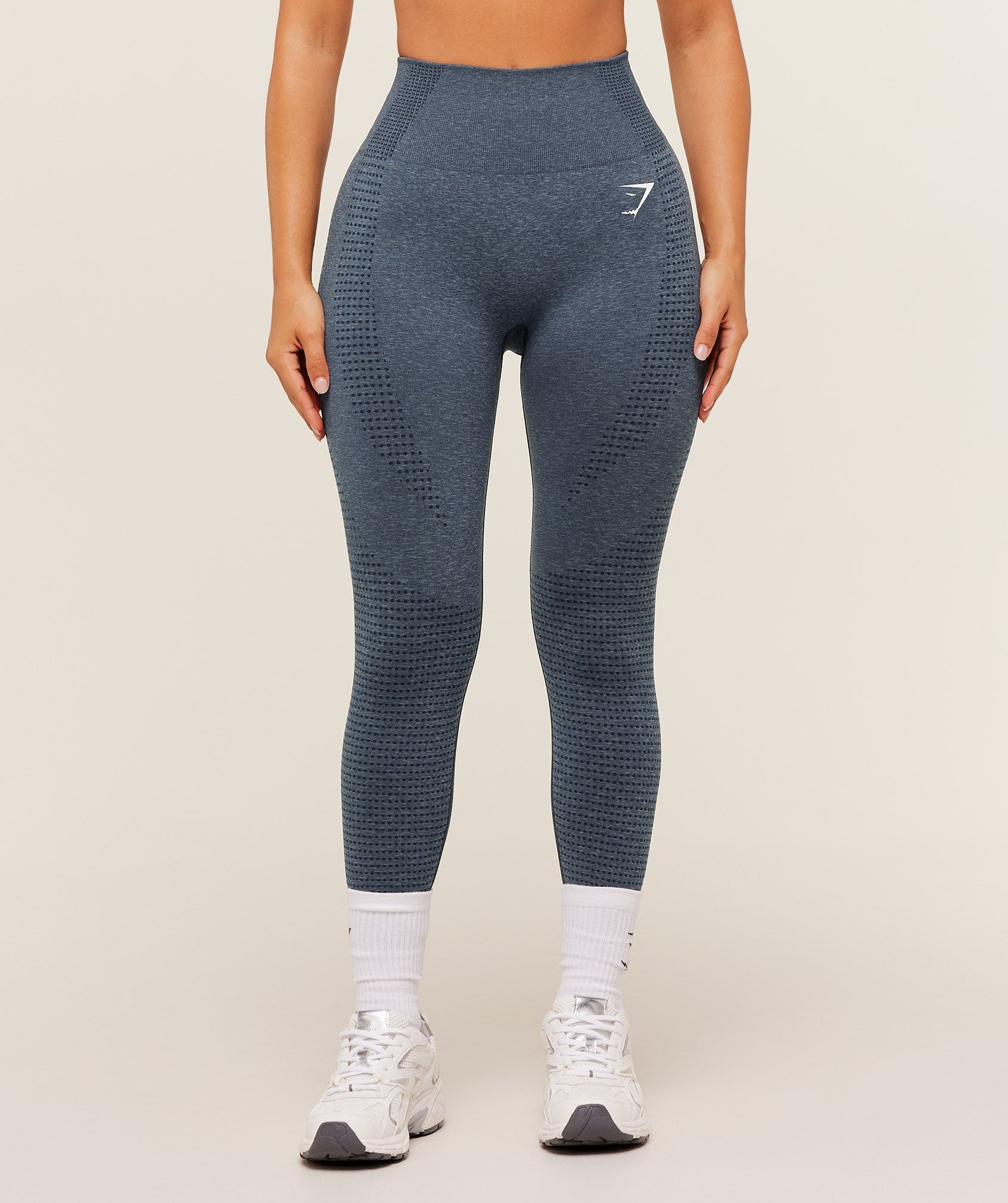 Gymshark Vital Short Leggings - GS Stealth Blue/ Marl