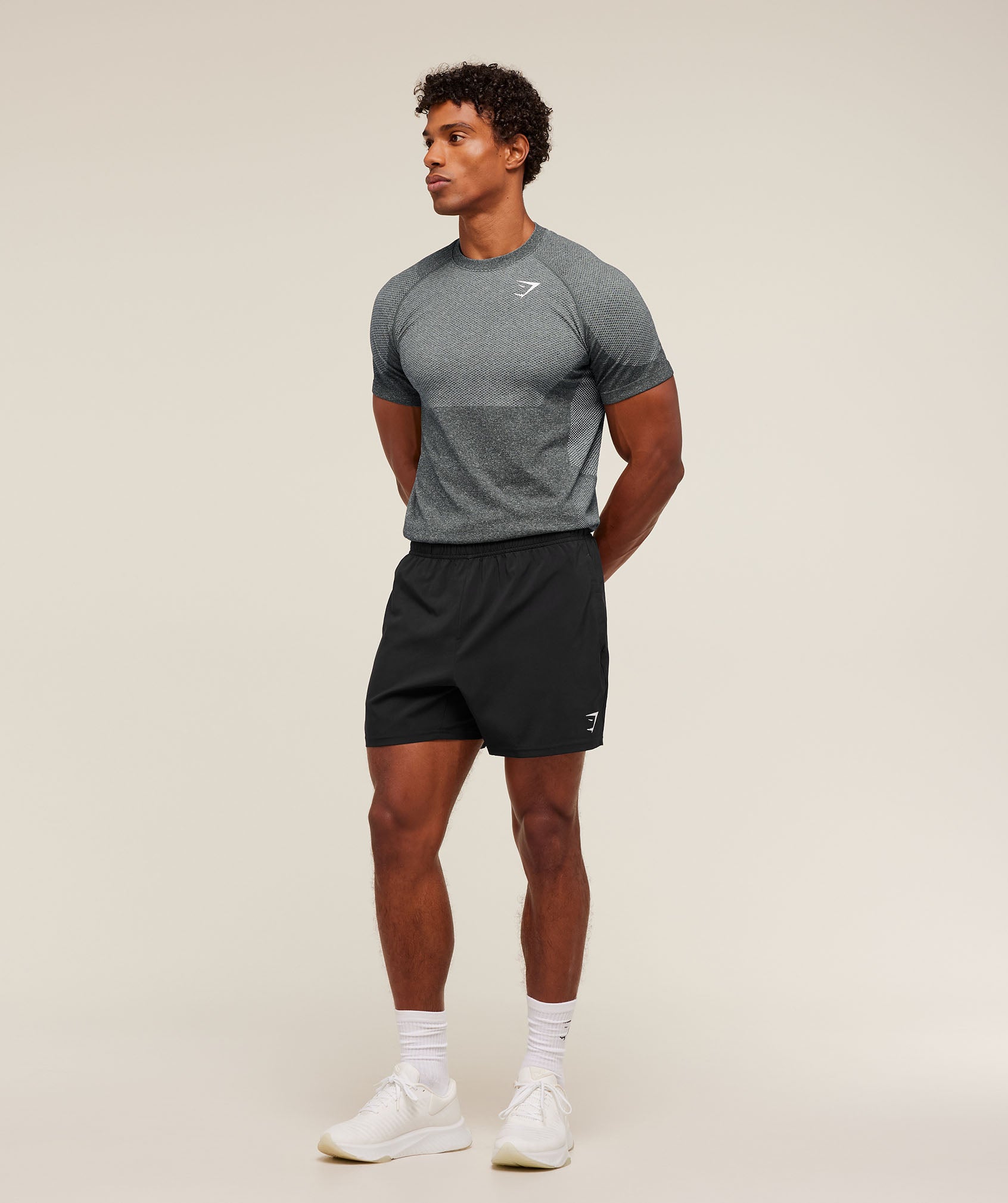 Gymshark Vital Seamless T-Shirt - Graphite Grey/Soft White