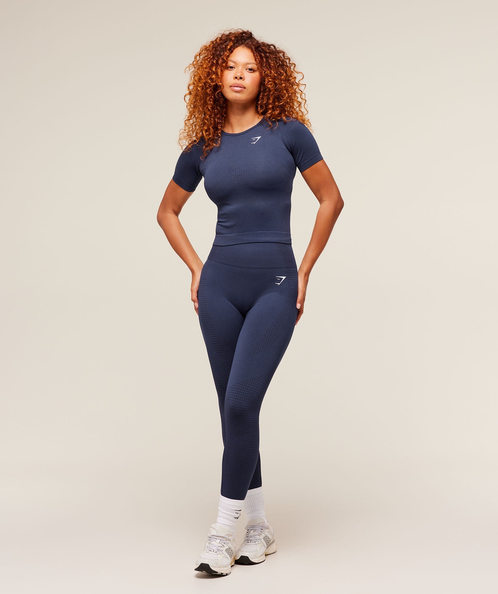 Gymshark Vital Tight T-Shirt - Heavy Blue Marl