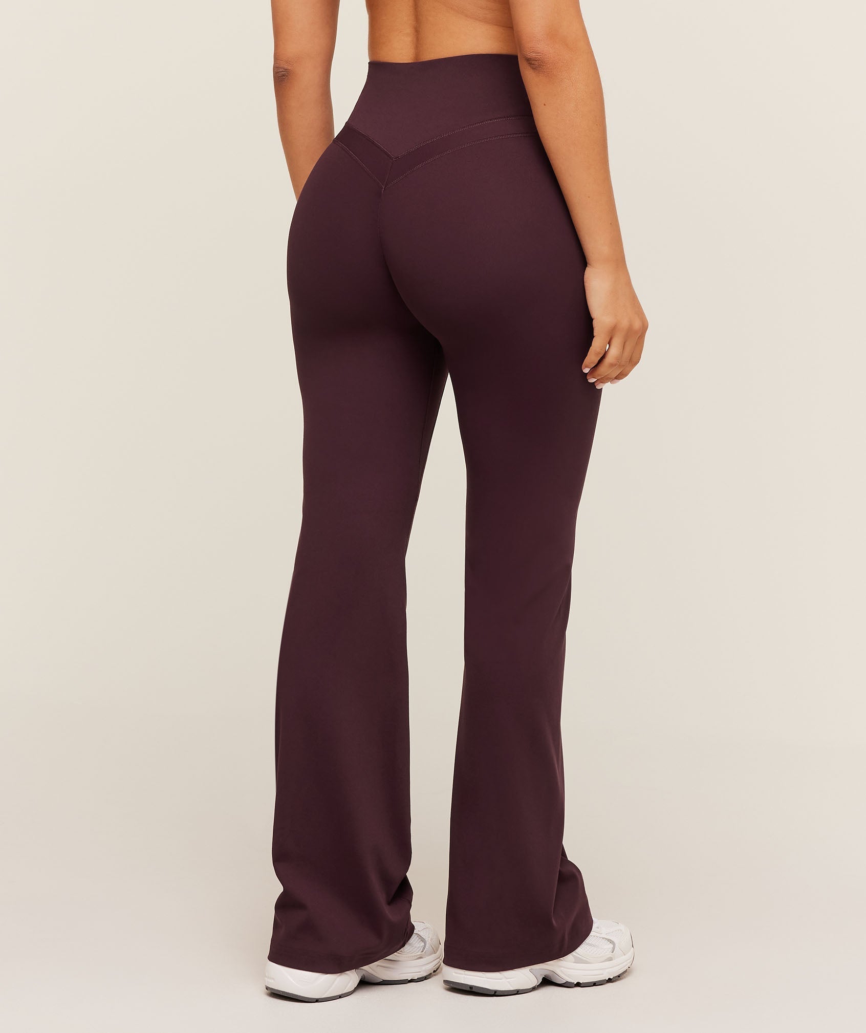 Gymshark Whitney Flared Leggings Short - Cherry Purple